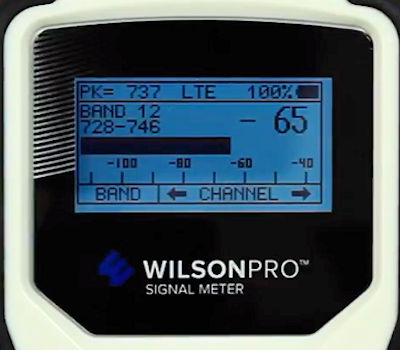 WilsonPro Signal Meter 460118 display detail