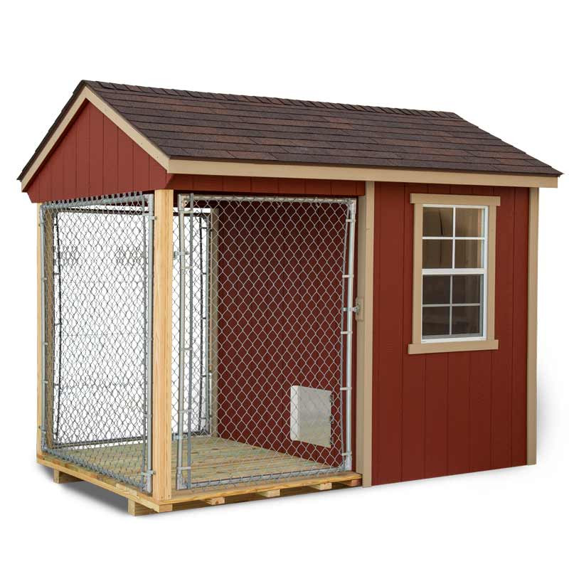 Dog Kennel 6 x 10 with outside Run EZ Fit Sheds Wilmot Ohio