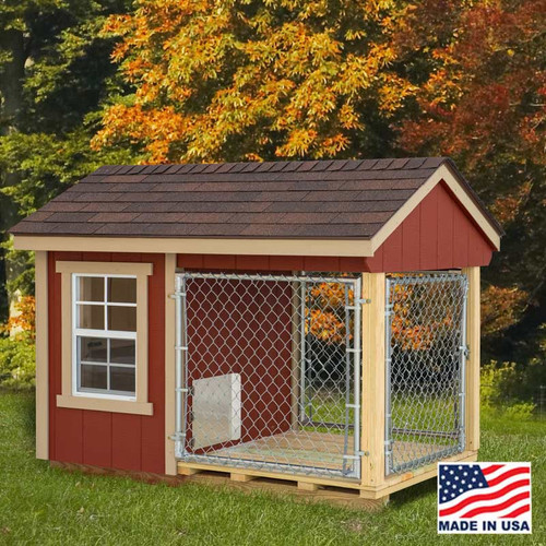 4x7 Dog Kennel with outside run