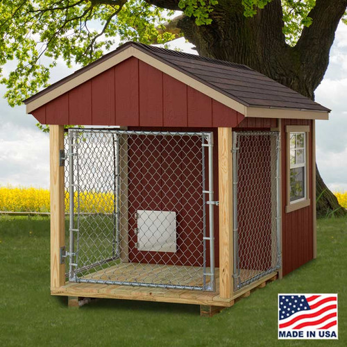  5 x 8 Dog Kennel with outside run