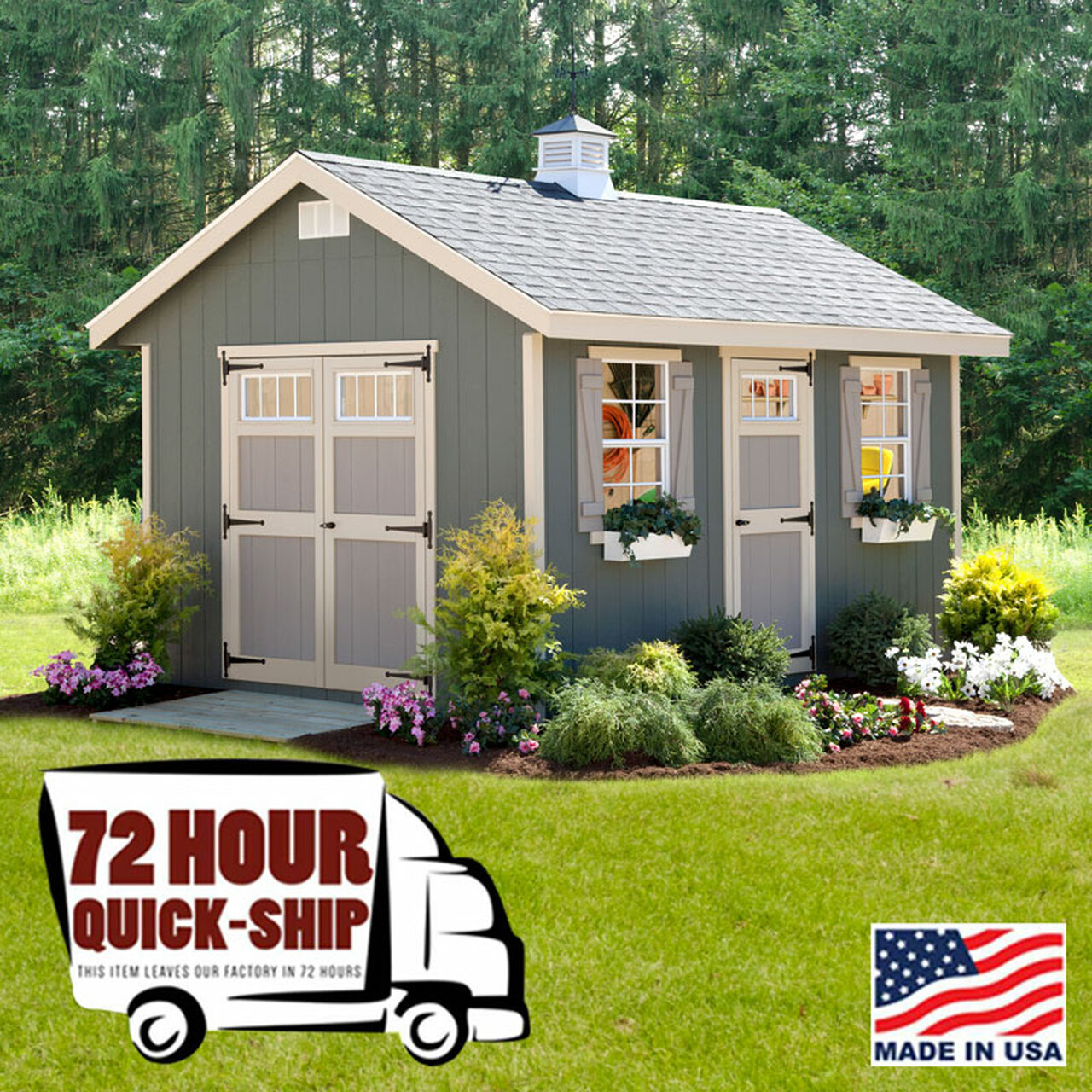 10'X14' Riverside Shed Kit Quick-Ship