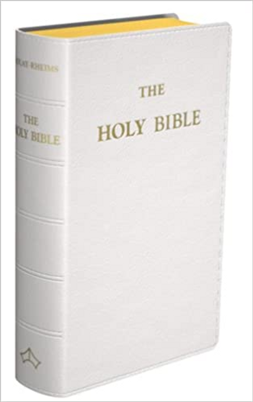 white holy bible cover