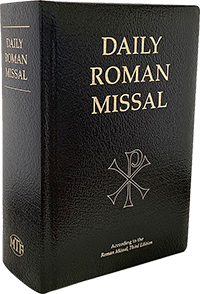 Daily Roman Missal, 7th Ed., Standard Print (Bonded Leather, Black) Midwest Theological Forum