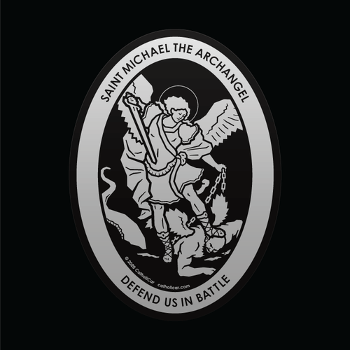 St. Michael the Archangel - Car Window Decal