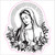 Our Lady with Roses - Vinyl Sticker