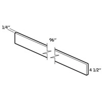 Toe Kick 96"Lx1/4"T PLYWOOD—TK-9000