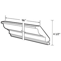 CROWN MOLDING 4-1/2"Wx96"L WOOD—CM4-1/2-9000