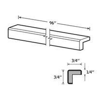 OUTSIDE MOLDING 96L" WOOD—OCM-9000