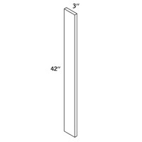 Wall FILLER 3"Wx42"H WOOD—WF3x42-9000