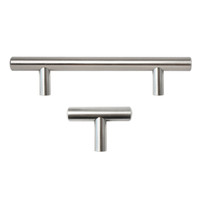 Stainless Steel Kitchen Cabinet Handles T Bar Pulls Hardware European Style