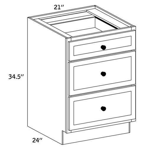 BD21 - Base Three Drawer -CC9000