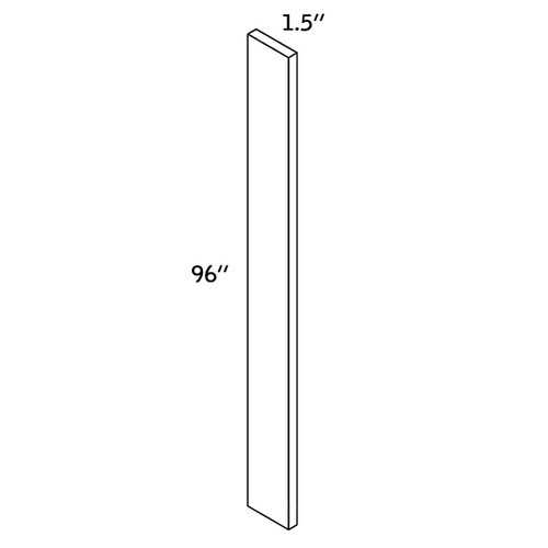 PANTRY FILLER 1-1/2"Wx96"H WOOD—PF1-1/2-9000