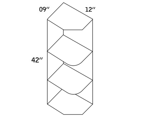 WES0942-Wall End Shelf-CC9000