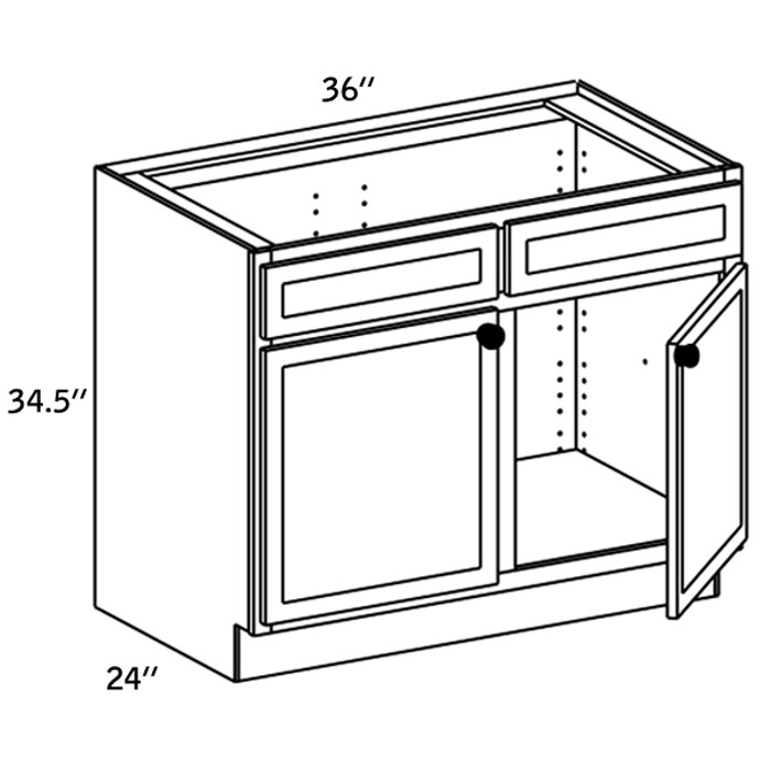 SB36 - Wood Sink Base -CC9000