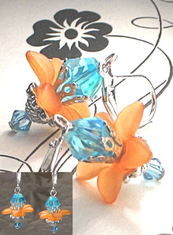 Tropical Flower Earrings