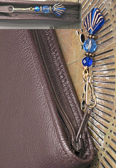 A Burst Of Blue Zipper Pull