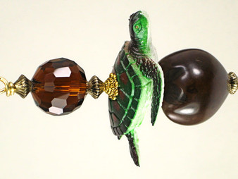 Brown Turtle Ceiling Fan Pull Chain