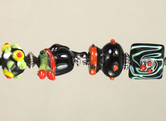 Toucan Bird Lampwork Glass Ceiling Fan Pull