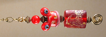 Red Glass Frog Ceiling Fan Pull Chain