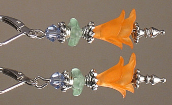 Sunset Orange Earrings