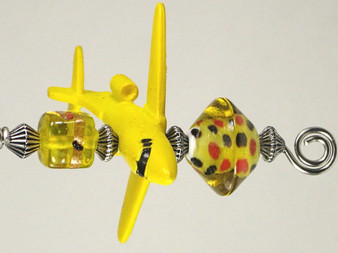Yellow Airplane Ceiling Fan Pull