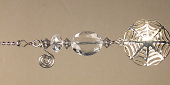 A Divine Victorian Web Design in Silver Ceiling Fan Pull