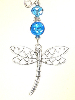 Turquoise Blue Glass Dragonfly Ceiling Fan Pull 
