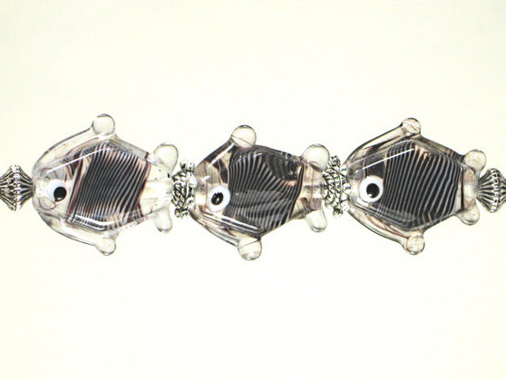 Striped Glass Fish Ceiling Fan Pull