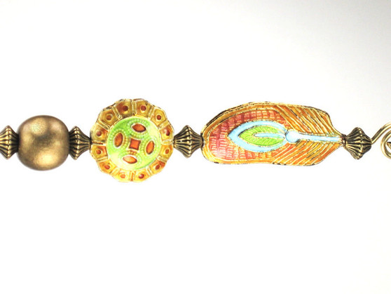 Cloisonné Enamel Feather Ceiling Fan Pull Chain