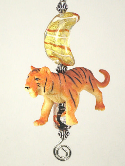 Tiger and Moon Ceiling Fan Pull Chain