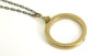O Ring Necklace of Metallic Golden Hematite