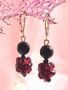 Garnet Cluster Earrings