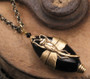 Fly Noir...Night Flight Dragonfly Necklace