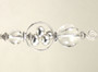 Clear Glass Sphere Modern Silver Ceiling Fan Pull Chain