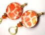 Giraffe Pattern Mother-of-Pearl Earrings