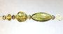 Olive Green Glass Ceiling Fan Pull