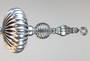 Fluted Silver Genie Ceiling Fan Pull Chain