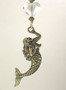 Mermaid with Crystal Clear Faceted Glass Ceiling Fan Pull Chain