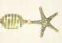 Sand & Surf Golden Starfish Keychain