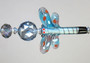 Girly Girl Soft Pale Blue Dragonfly Ceiling Fan Pull