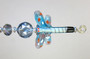 Pale Blue Dragonfly Ceiling Fan Pull Chain