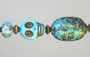 High Skull Style Gone Grecian Turquoise Ceiling Fan Pull / Light Pull