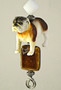 Here Little Doggy--Patchwork Bull Dog--Doggy Ceiling Fan Pull