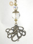 Octopus Giganticus Brass and Glass Ceiling Fan Pull