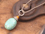 Fresh Turquoise Howlite Stone Pendant