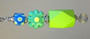 Lime Green Flower Ceiling Fan Pull Chain