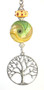 Tree of life silver ceiling fan pull