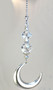 Dreamy Crystal Clear Moon Ceiling Fan Pull Chain