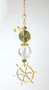 At The Helm on Crystal Clear Waters: Ship's Wheel Ceiling Fan Pull