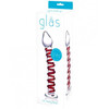 Gläs Toys Candy Cane Swirl Dildo
